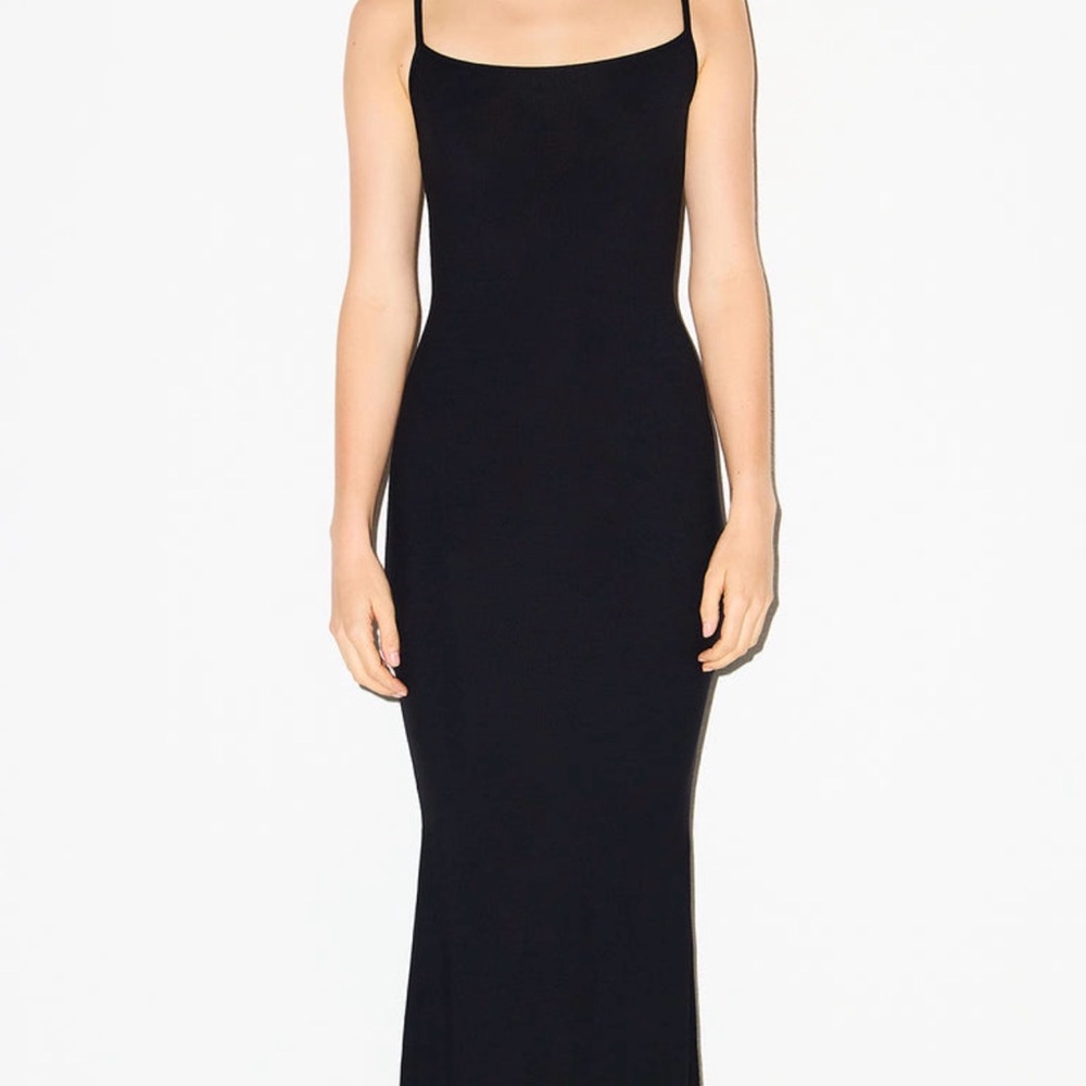 SOFT LOUNGE LONG SLIP DRESS - Picture 4 of 4